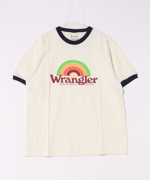 Wrangler(ラングラー)の「Wrangler / WRINGER TEE / WT5170(Tシャツ/カットソー・レディース・ネイビー/ブラウン/グリーン・LARGE)」の6枚目の写真