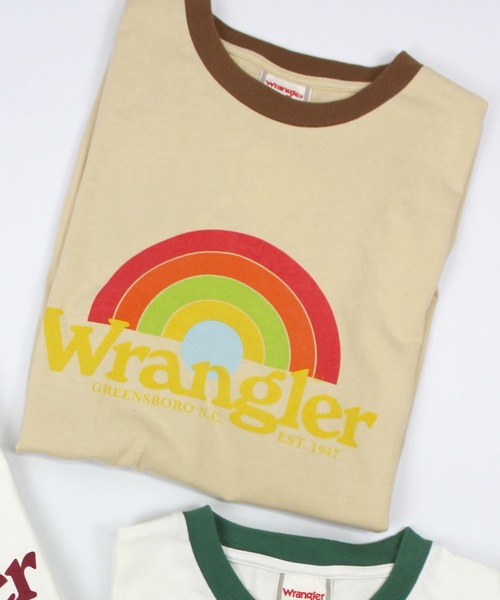 Wrangler(ラングラー)の「Wrangler / WRINGER TEE / WT5170(Tシャツ/カットソー・レディース・ネイビー/ブラウン/グリーン・LARGE)」の14枚目の写真