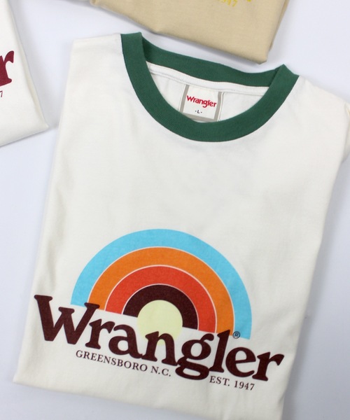 Wrangler(ラングラー)の「Wrangler / WRINGER TEE / WT5170(Tシャツ/カットソー・レディース・ネイビー/ブラウン/グリーン・LARGE)」の11枚目の写真
