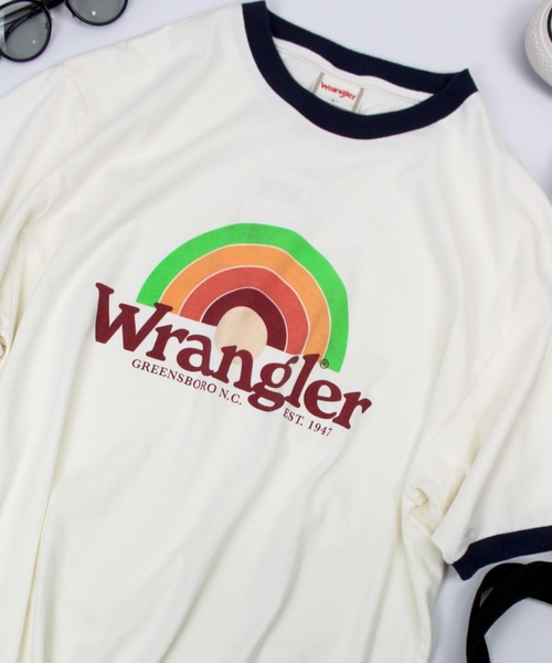 Wrangler(ラングラー)の「Wrangler / WRINGER TEE / WT5170(Tシャツ/カットソー・レディース・ネイビー/ブラウン/グリーン・LARGE)」の10枚目の写真