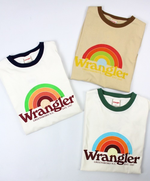 Wrangler(ラングラー)の「Wrangler / WRINGER TEE / WT5170(Tシャツ/カットソー・レディース・ネイビー/ブラウン/グリーン・LARGE)」の8枚目の写真