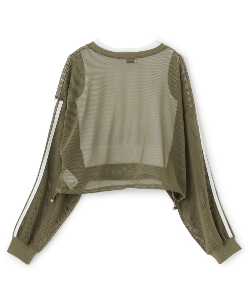 LOVETOXIC（ラブトキシック）の「【LTXC】インナーつきメッシュTシャツ（アンサンブル・キッズ・ブラック/カーキ/オフホワイト・S:140cm/130cm/L:160cm/M:150cm）」の12枚目の写真