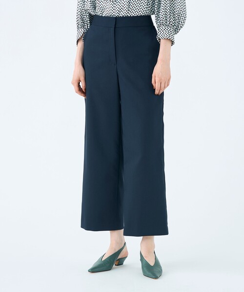 BALLSEY(ボールジィ)の「ソフトポリエステルレーヨンストレッチ セミワイドパンツ(その他パンツ・レディース・パープル/ネイビー/ライトベージュ・38/36/34/32)」の5枚目の写真