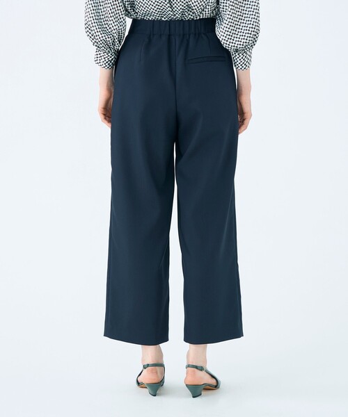 BALLSEY(ボールジィ)の「ソフトポリエステルレーヨンストレッチ セミワイドパンツ(その他パンツ・レディース・パープル/ネイビー/ライトベージュ・38/36/34/32)」の7枚目の写真