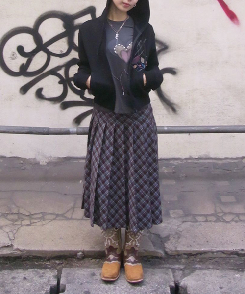 プリーツチェックスカート（スカート）｜Oriens JOURNAL