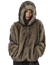 OY | 『OY/オーワイ』WILD FUR HOODIE JACKET/ワイルドファーフーディージャケット(その他アウター)