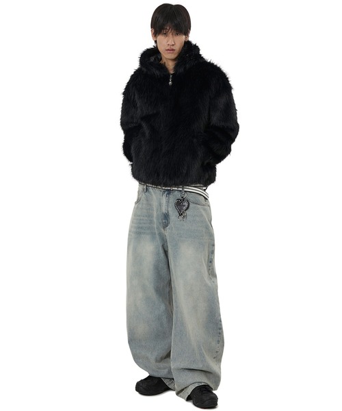 OY/オーワイ』WILD FUR HOODIE JACKET/ワイルドファーフーディー