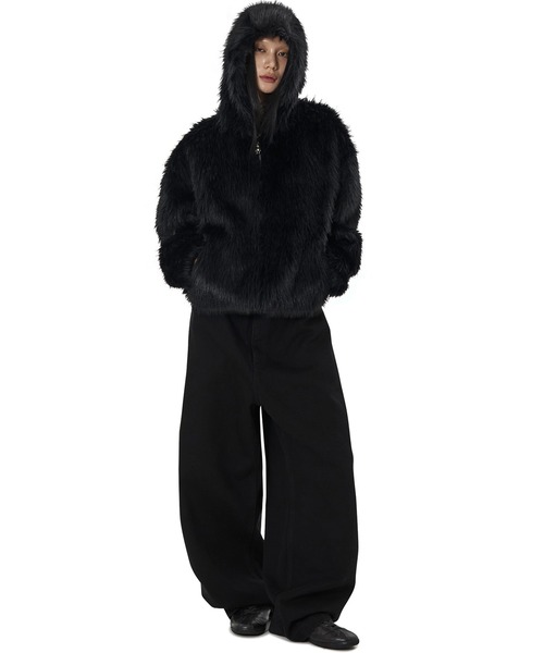 OY/オーワイ』WILD FUR HOODIE JACKET/ワイルドファーフーディー