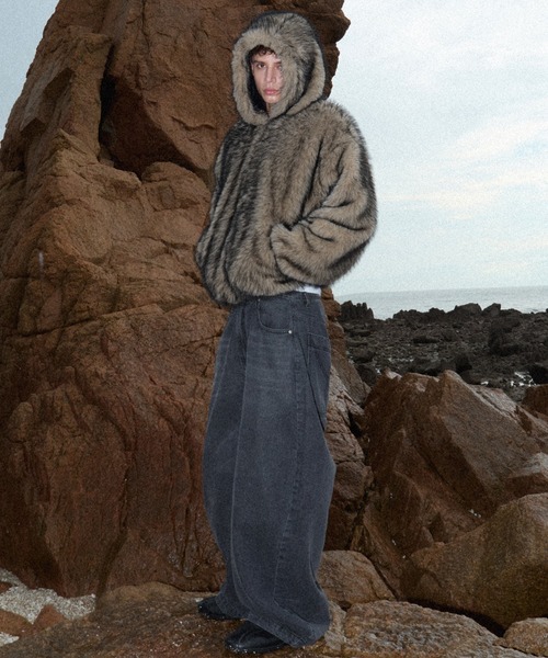 OY/オーワイ』WILD FUR HOODIE JACKET/ワイルドファーフーディー