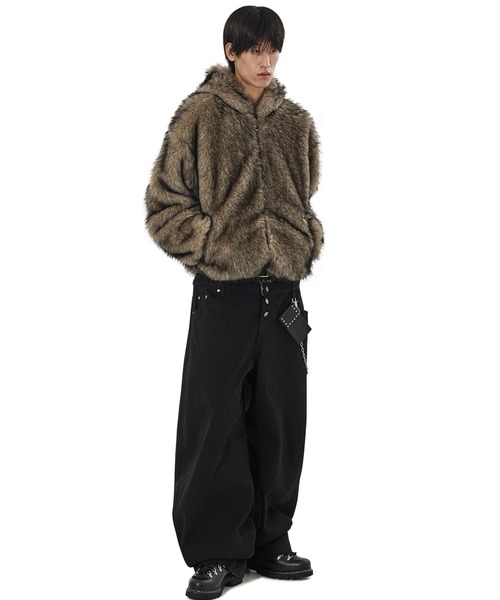 OY ファーフーディージャケット OY/オーワイ』WILD FUR HOODIE JACKET/ワイルドファーフーディー