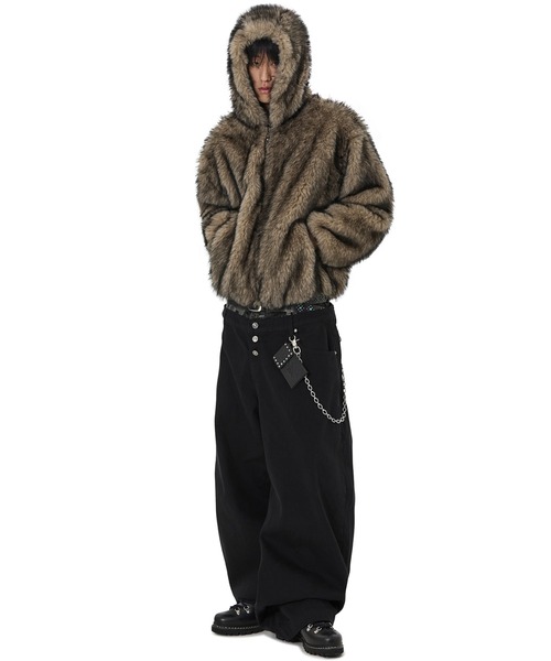 OY/オーワイ』WILD FUR HOODIE JACKET/ワイルドファーフーディー
