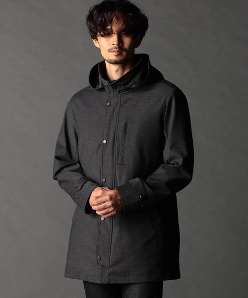 NICOLE CLUB FOR MEN(ニコルクラブフォーメン)の「フード着脱3WAYスタンドコート(その他アウター・メンズ・サンドベージュ/ブラック/チャコールグレー・X-LARGE/XX-LARGE/MEDIUM/LARGE)」の2枚目の写真