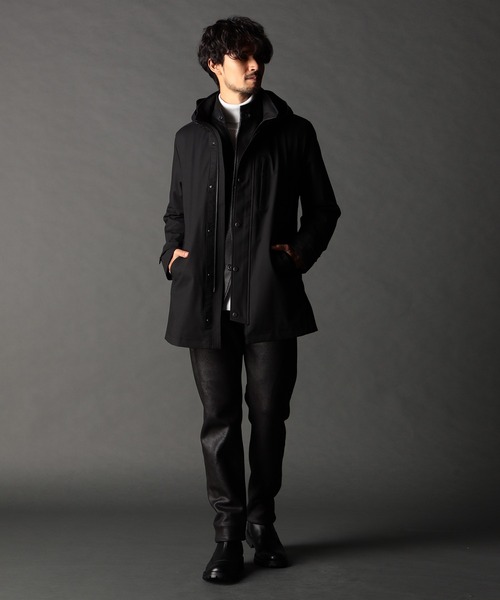 NICOLE CLUB FOR MEN(ニコルクラブフォーメン)の「フード着脱3WAYスタンドコート(その他アウター・メンズ・サンドベージュ/ブラック/チャコールグレー・X-LARGE/XX-LARGE/MEDIUM/LARGE)」の6枚目の写真