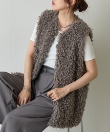 COLONY 2139 | プードルフェイクファーロングベスト(ベスト)