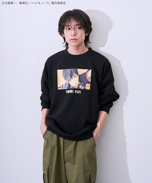 Green Parks(グリーンパークス)の「ハイキュー!! 影山トレーナー(スウェット・レディース・ブラック・FREE)」の9枚目の写真