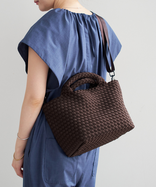 IENA(イエナ)の「《追加》NAGHEDI/ナゲディ St Barths small Tote トートバッグ SN03012LD(トートバッグ・レディース・ブラウン/ボルドー・FREE)」の1枚目の写真