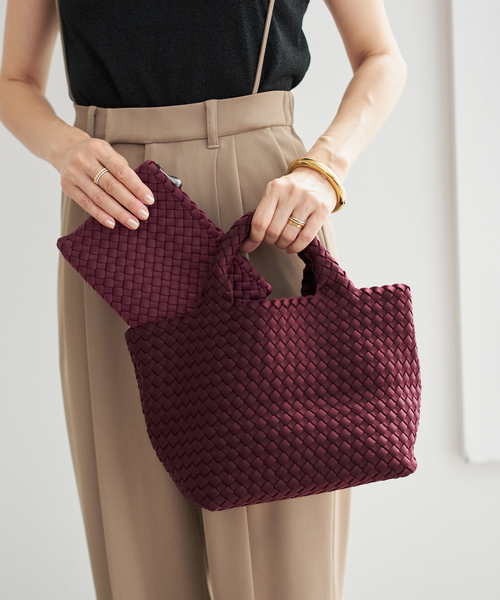 IENA(イエナ)の「《追加》NAGHEDI/ナゲディ St Barths small Tote トートバッグ SN03012LD(トートバッグ・レディース・ブラウン/ボルドー・FREE)」の2枚目の写真