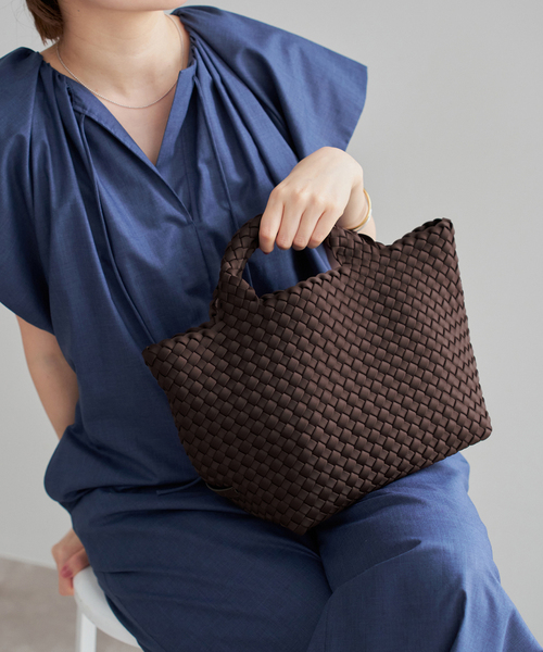 IENA(イエナ)の「《追加》NAGHEDI/ナゲディ St Barths small Tote トートバッグ SN03012LD(トートバッグ・レディース・ブラウン/ボルドー・FREE)」の10枚目の写真