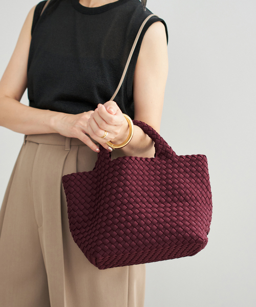 IENA(イエナ)の「《追加》NAGHEDI/ナゲディ St Barths small Tote トートバッグ SN03012LD(トートバッグ・レディース・ブラウン/ボルドー・FREE)」の6枚目の写真