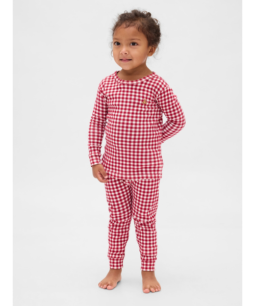 GAP(ギャップ)の「オーガニック ブラッシュドコットン パジャマセット (幼児・ベビー)(ルームウェア/パジャマ・キッズ・レッド/マルチ/ピンク・80cm/90cm/95cm/110cm/105cm/100cm)」の7枚目の写真