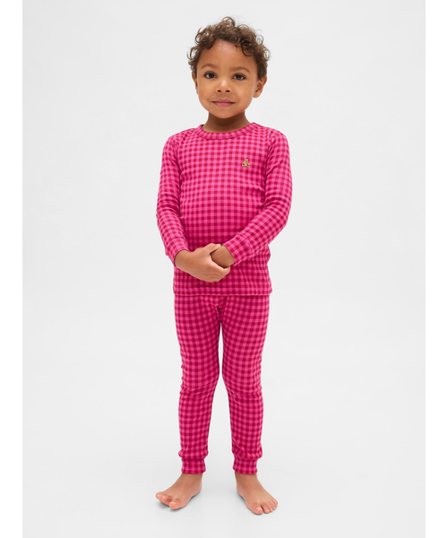 GAP(ギャップ)の「オーガニック ブラッシュドコットン パジャマセット (幼児・ベビー)(ルームウェア/パジャマ・キッズ・レッド/マルチ/ピンク・80cm/90cm/95cm/110cm/105cm/100cm)」の9枚目の写真