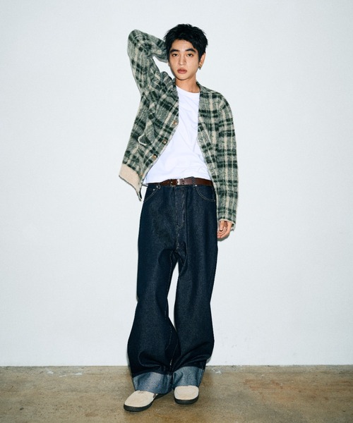 Elanque(エランク)の「roll-up denim/ロールアップデニム(デニムパンツ・メンズ・インディゴブルー/ライトブルー・LARGE/MEDIUM/SMALL)」の15枚目の写真