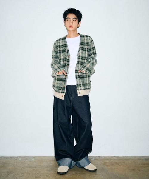 Elanque(エランク)の「roll-up denim/ロールアップデニム(デニムパンツ・メンズ・インディゴブルー/ライトブルー・LARGE/MEDIUM/SMALL)」の19枚目の写真