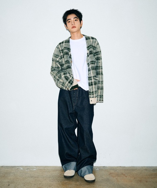 Elanque(エランク)の「roll-up denim/ロールアップデニム(デニムパンツ・メンズ・インディゴブルー/ライトブルー・LARGE/MEDIUM/SMALL)」の18枚目の写真