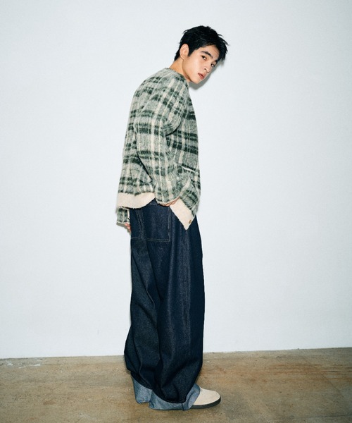 Elanque(エランク)の「roll-up denim/ロールアップデニム(デニムパンツ・メンズ・インディゴブルー/ライトブルー・LARGE/MEDIUM/SMALL)」の20枚目の写真