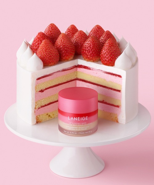 リップスリーピングマスク ショートケーキ（リップクリーム）｜LANEIGE