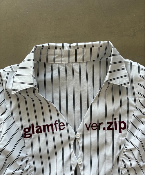 SHAGGIE（シャギー）の「【ViVi掲載】刺繍入りピンストライプ長袖シャツ（シャツ/ブラウス・レディース・ホワイト/ブラック・FREE）」の16枚目の写真