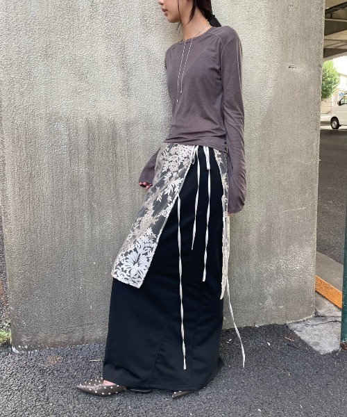 シアーリブ切り替えロンティー（Tシャツ/カットソー）｜AIC.（エーアイ