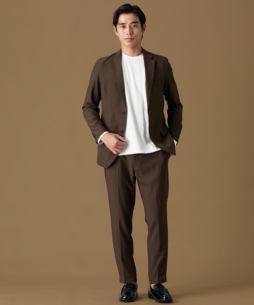 メンズスーツ】洗えるストレッチカジュアルセットアップスーツ