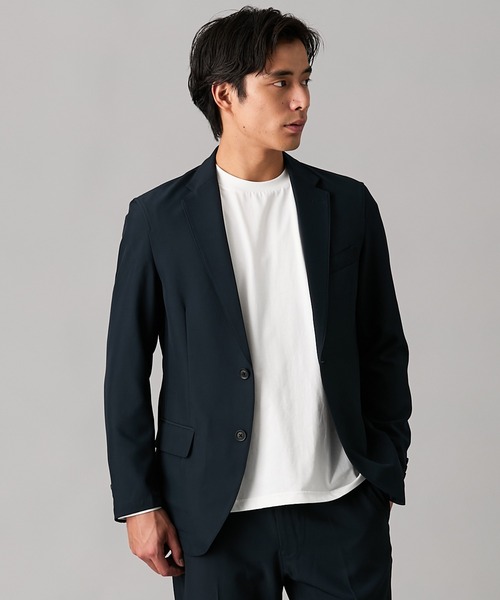 nissen(ニッセン)の「洗濯機OK!ストレッチカジュアルセットアップスーツ(テーラードジャケット+パンツ) (M~6Lサイズ)(セットアップ・メンズ・ブラウン/ダークネイビー/ブラック/チャコール・3L/LL/M/5L/L/4L/6L)」の13枚目の写真