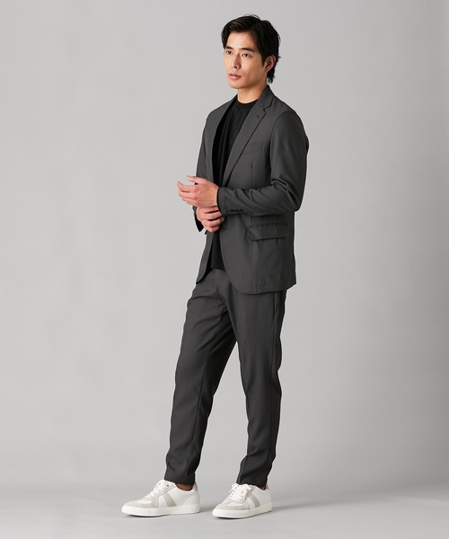 メンズスーツ】洗えるストレッチカジュアルセットアップスーツ
