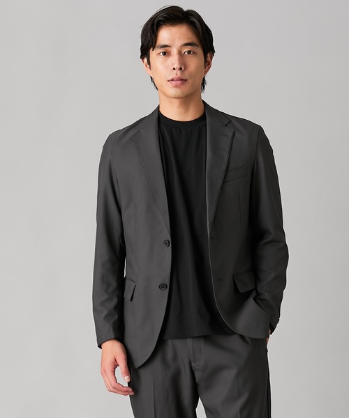 nissen(ニッセン)の「洗濯機OK!ストレッチカジュアルセットアップスーツ(テーラードジャケット+パンツ) (M~6Lサイズ)(セットアップ・メンズ・ブラウン/ダークネイビー/ブラック/チャコール・3L/LL/M/5L/L/4L/6L)」の9枚目の写真