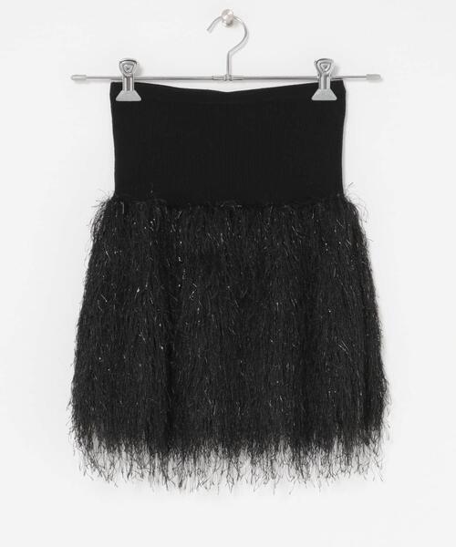 URBAN RESEARCH ROSSO WOMEN（アーバンリサーチ　ロッソ）の「フェザーフリンジニットビスチェ（ニット/セーター・レディース・ブラック/オフホワイト・FREE）」の16枚目の写真