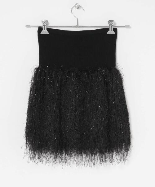 URBAN RESEARCH ROSSO WOMEN（アーバンリサーチ　ロッソ）の「フェザーフリンジニットビスチェ（ニット/セーター・レディース・ブラック/オフホワイト・FREE）」の17枚目の写真