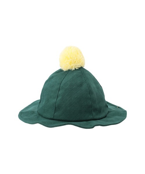 moimoln（モイモルン）の「【おさるのジョージ X moimoln】シャドーチェックボンボンハット（ハット・キッズ・グリーン・46cm/48cm/50cm/52cm）」の8枚目の写真