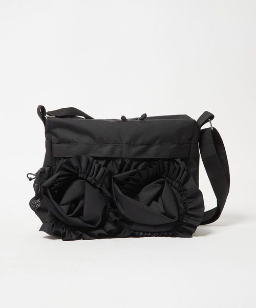 gomme(ゴム)の「フリルデコミリタリーバッグ(ショルダーバッグ・レディース・ブラック/カーキ・FREE)」の7枚目の写真