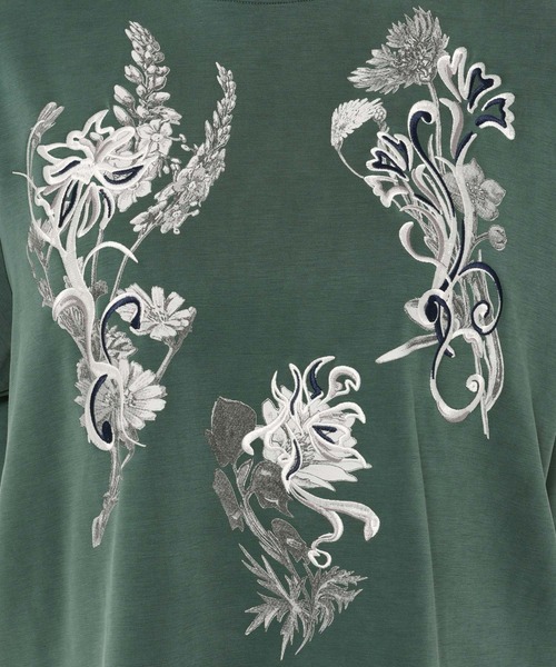 HARE ハレ フローラル ボタニカル アート 花柄 開襟 オープンカラーシャツ フラワーシシュウT(HARE)（Tシャツ⁄カットソー）｜HARE（ハレ）の