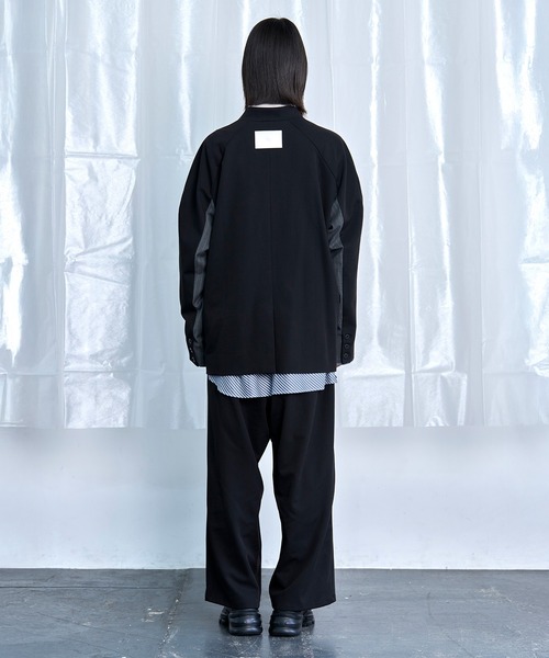 Nora Lily(ノラリリー)の「【Nora Lily】Stripe Panel Relaxed Pants(スラックス・メンズ・ブラック/グレー・FREE)」の9枚目の写真