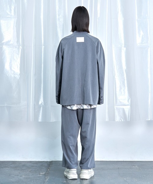 Nora Lily(ノラリリー)の「【Nora Lily】Stripe Panel Relaxed Pants(スラックス・メンズ・ブラック/グレー・FREE)」の17枚目の写真