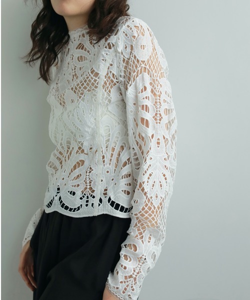 トップス Panel Lace Blouse anuke anuke（アンヌーク）の「Panel Lace Blouse（シャツ/ブラウス）」 - WEAR