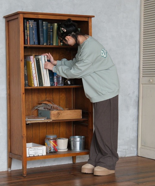 GLOBAL WORK（グローバルワーク）の「USAガーリーグラフィックスウェット/AND YUA ANY/581117（スウェット・キッズ・チャコールグレー/アイボリー/グレー系その他/ブラック系/ミント/ブラック/ブルー系その他4・SMALL/MEDIUM）」の12枚目の写真