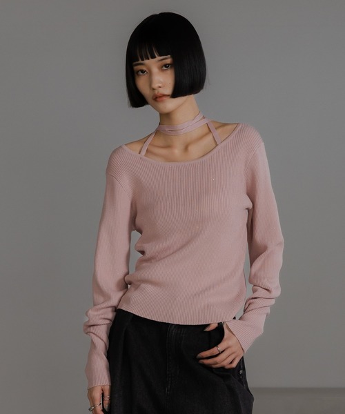 LOWRYS FARM(ローリーズファーム)の「スパンコールラメPOLS 591244(ニット/セーター・レディース・ブラック/アイボリー/ブラウン系その他/ピンク系その他・FREE)」の1枚目の写真