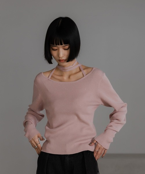 LOWRYS FARM(ローリーズファーム)の「スパンコールラメPOLS 591244(ニット/セーター・レディース・ブラック/アイボリー/ブラウン系その他/ピンク系その他・FREE)」の7枚目の写真