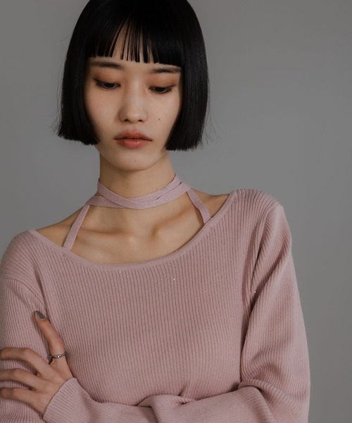 LOWRYS FARM(ローリーズファーム)の「スパンコールラメPOLS 591244(ニット/セーター・レディース・ブラック/アイボリー/ブラウン系その他/ピンク系その他・FREE)」の11枚目の写真
