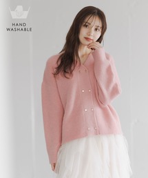 Andemiu | 【手洗い可能】モヘアWキンボタンカーディガン491831(カーディガン/ボレロ)