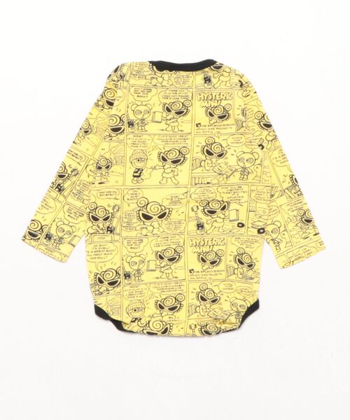 HYSTERIC MINI（ヒステリックミニ）の「COMIC総柄 長袖ロンパース